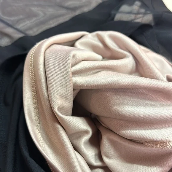 R&M Richards Mesh Lined Panels Swing Hem Cap Sleeve Dressy A-Line Dress S6 EUC - Picture 11 of 11